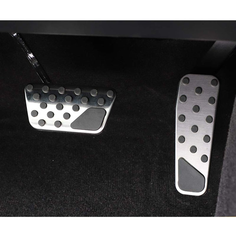 Keptrim for Charger Challenger Chrysler Stainless Accelerator Gas Brake Pedal Pad Kit for 2009-2021 Dodge Challenger Charger Chrysler300, 2pcs - Image 4